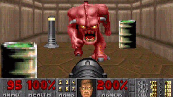 Crazy Guy Remasters 320x240 Doom Screenshot Into Stunning 9600x7211-Pixel Photoshop