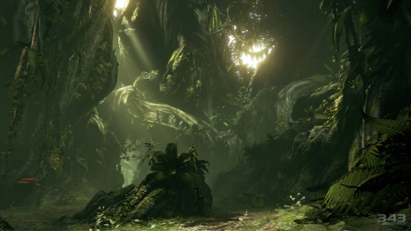 halo 4 forest screen shot 